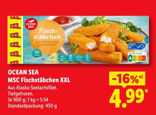 Ocean Sea MSC Fischstäbchen XXL