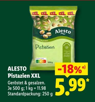 Alesto Pistazien XXL