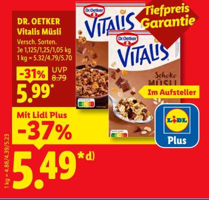 DR. OETKER Vitalis-Müsli