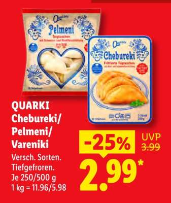 QUARKI Chebureki/Pelmeni/Vareniki