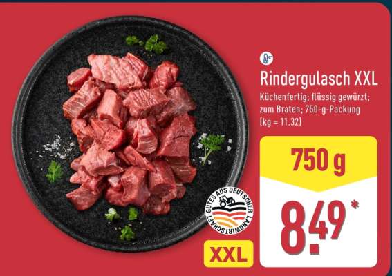 Rindergulasch XXL