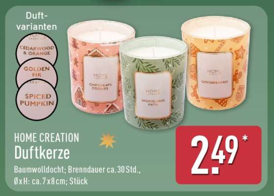 HOME CREATION Duftkerze
