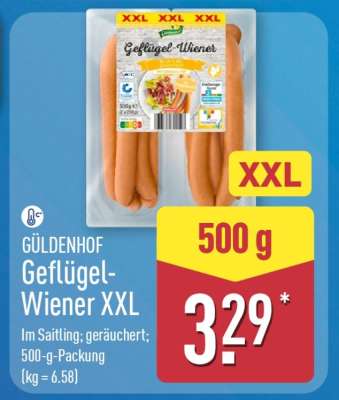 GÜLDENHOF Geflügel-Wiener XXL