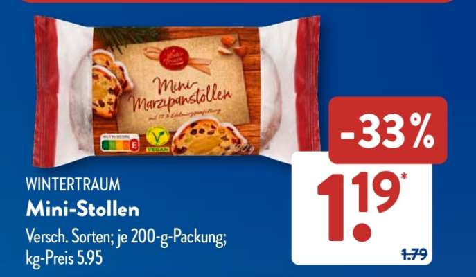 WINTERTRAUM Mini­-Stollen