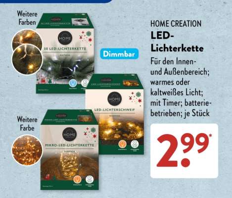 HOME CREATION LED-Lichterkette