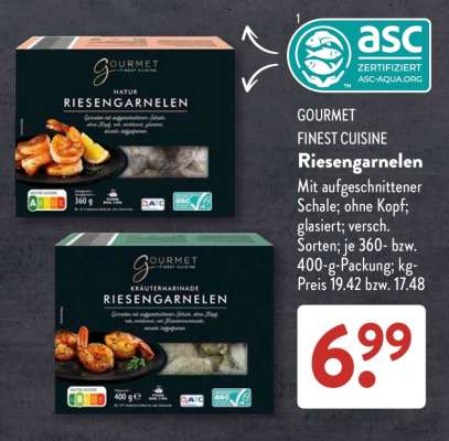 GOURMET FINEST CUISINE Riesengarnelen