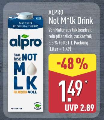 ALPRO Not M*lk Drink