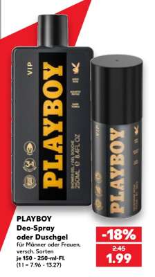 PLAYBOY Deo-Spray oder Duschgel