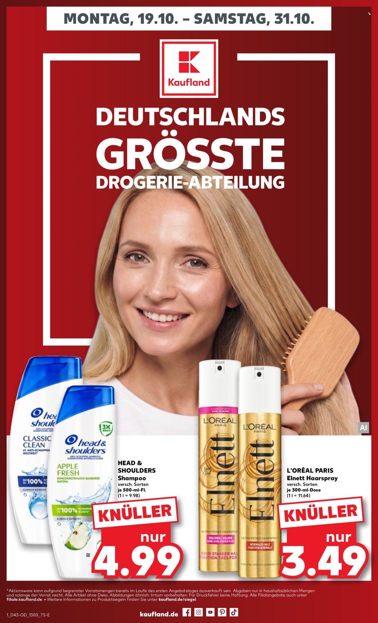 Kaufland Prospekte  - 19.10.2026 - 31.10.2026. Seite 1