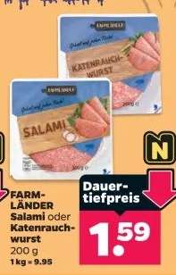 FARM-LÄNDER Salami oder Katenrauchwurst