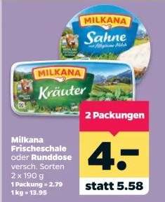 Milkana Frischeschale oder Runddose