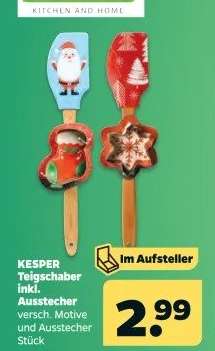 KESPER Teigschaber inkl. Ausstecher