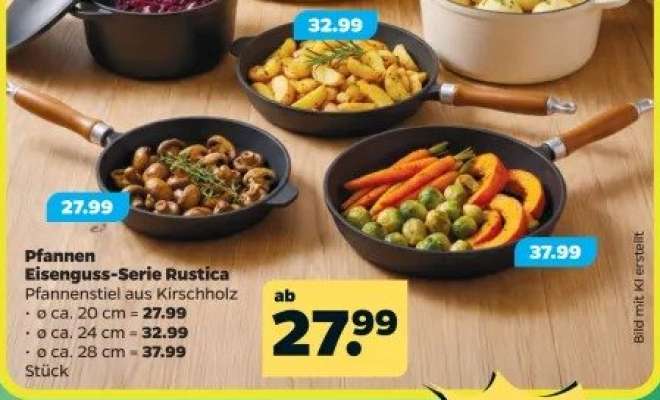 Pfannen Eisenguss-Serie Rustica