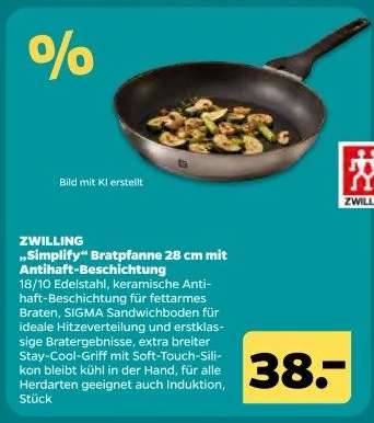 ZWILLING „Simplify“ Bratpfanne 28 cm mit Antihaft-Beschichtung