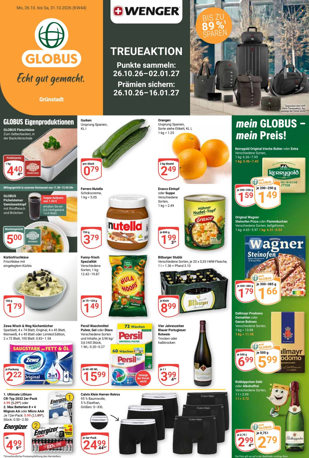 Globus Prospekte  - 26.10.2026 - 31.10.2026. Seite 1