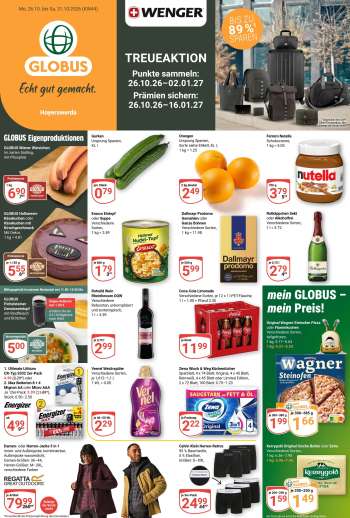 Prospekte Globus - 26.10.2026 - 31.10.2026.