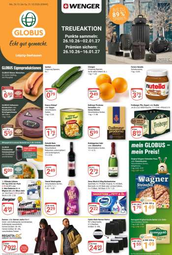 Prospekte Globus - 26.10.2026 - 31.10.2026.