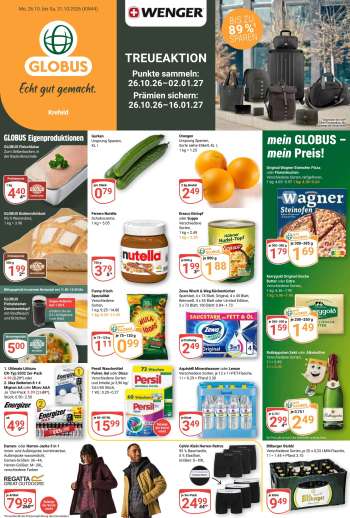 Prospekte Globus - 26.10.2026 - 31.10.2026.