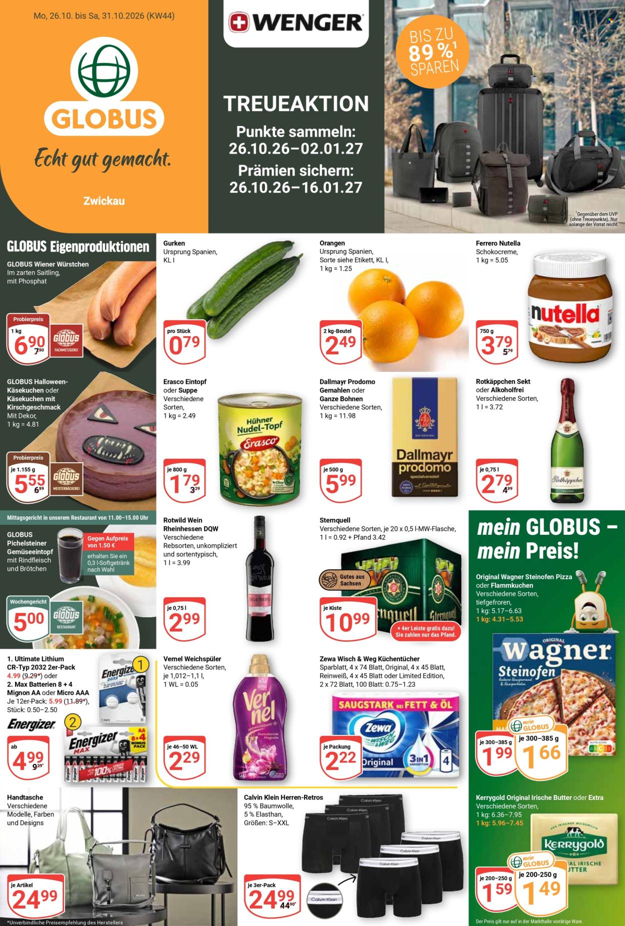 Globus Prospekte  - 26.10.2026 - 31.10.2026. Seite 1