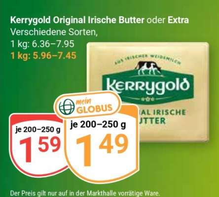 Kerrygold Original Irische Butter oder Extra
