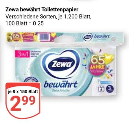 Zewa bewährt Toilettenpapier
