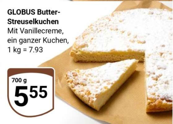 GLOBUS Butter-Streuselkuchen