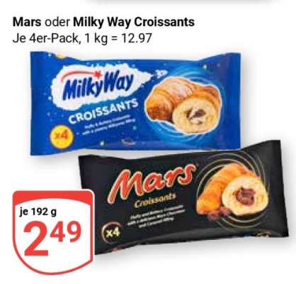 MARS oder MILKY WAY Croissants