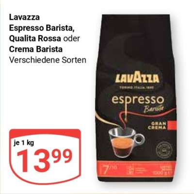 Lavazza Espresso Barista, Qualita Rossa oder Crema Barista