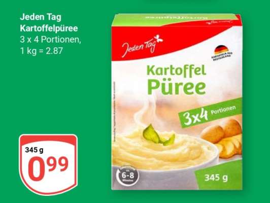 Jeden Tag Kartoffelpüree