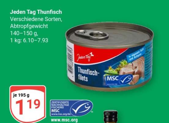 Jeden Tag Thunfisch