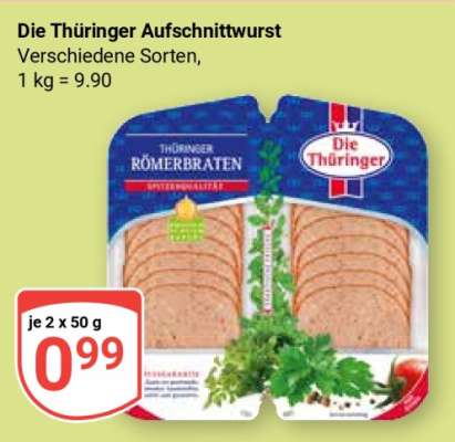 Die Thüringer Aufschnittwurst