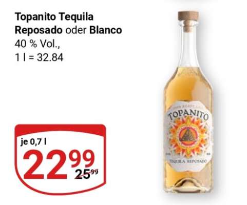 Topanito Tequila Reposado oder Blanco