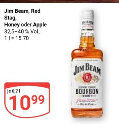Jim Beam, Red Stag, Honey oder Apple