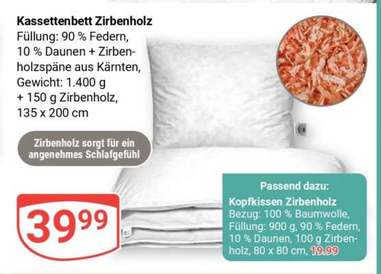 Kassettenbett Zirbenholz