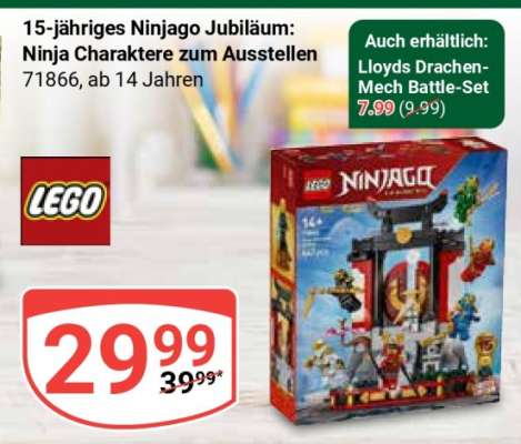 15-jähriges Ninjago Jubiläum: Ninja Charaktere zum Ausstellen