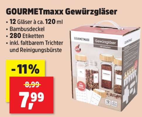 GOURMETmaxx Gewürzgläser