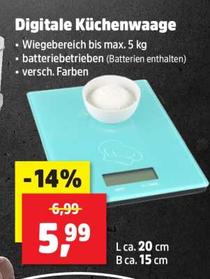 Digitale Küchenwaage