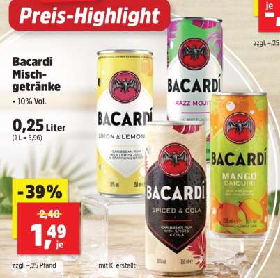 Bacardi Mischgetränke