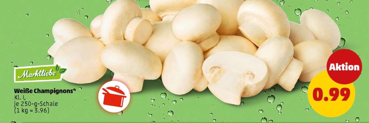 Weiße Champignons