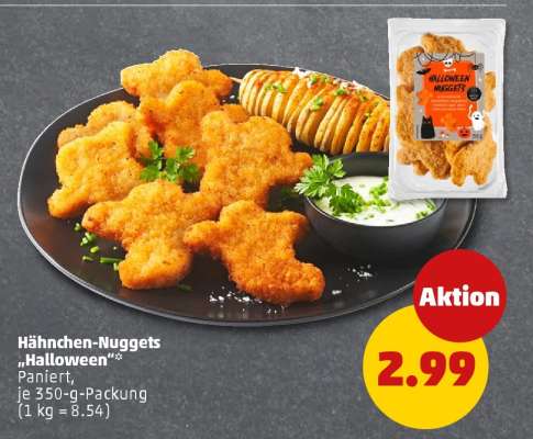 Hähnchen-Nuggets „Halloween“