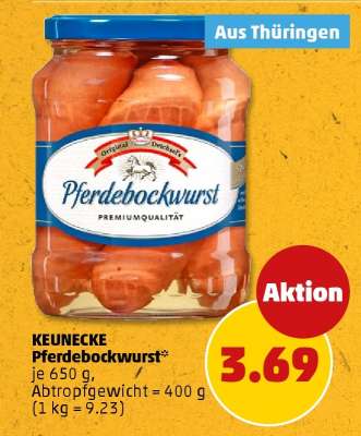 KEUNECKE Pferdebockwurst