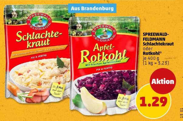 SPREEWALD-FELDMANN Schlachtekraut oder Rotkohl