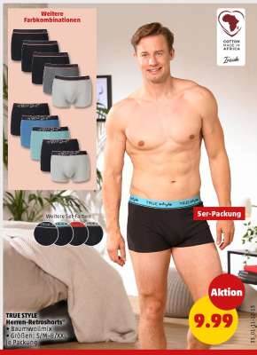 TRUE STYLE Herren-Retroshorts