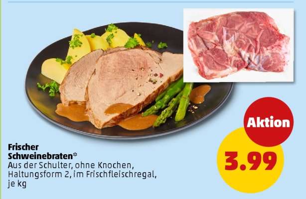 Frischer Schweinebraten