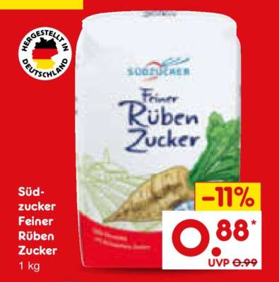 Südzucker Feiner Rüben Zucker