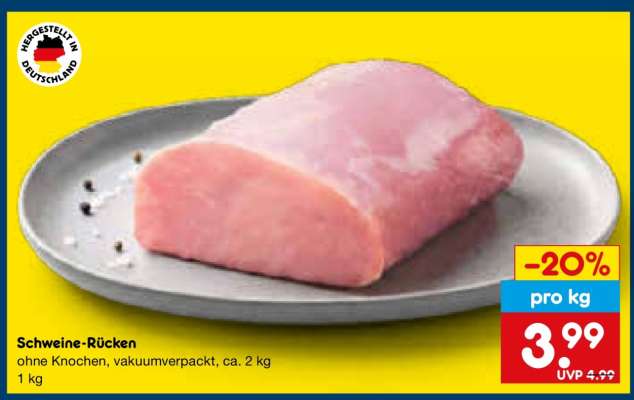 Schweine-Rücken