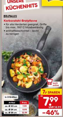 Karbonstahl-Bratpfanne