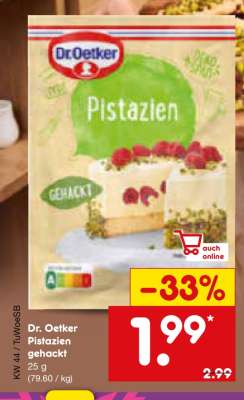 DR. OETKER Pistazien gehackt