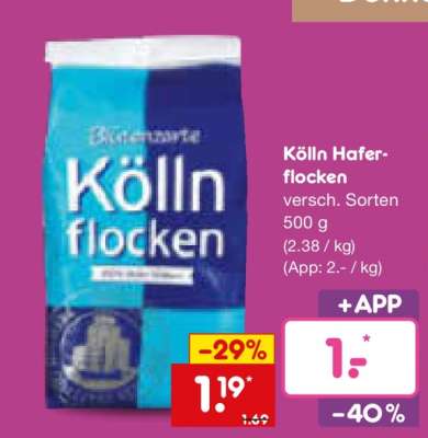 KÖLLN Haferflocken