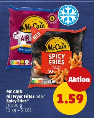 MC CAIN Air Fryer Frites oder Spicy Fries